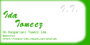 ida tomecz business card